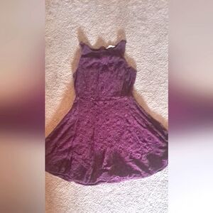 BB Dakota Purple Eyelet Lace Dress Size 12